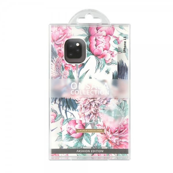Onsala iPhone 11 Deksel Fashion Edition Pink Crane