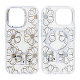 iPhone 15 Pro Deksel Mønster MagSafe Blomster