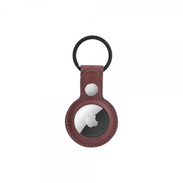 Onsala Apple AirTag Holder Kunstlæder Brun