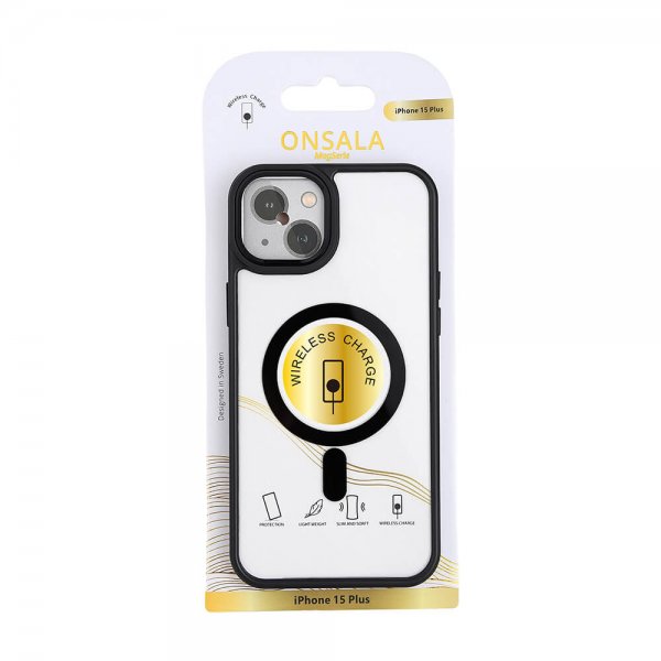 Onsala iPhone 15 Plus Deksel Bumper MagSeries Svart