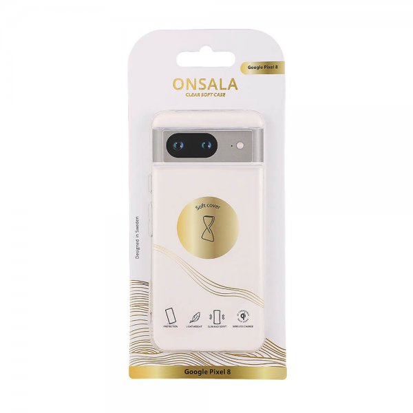 Onsala Google Pixel 8 Deksel Transparent TPU Klar