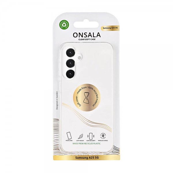 Onsala Samsung Galaxy A25 Deksel Resirkulert TPU Transparent