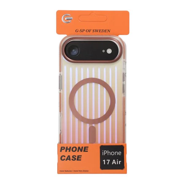 iPhone Air Deksel Korrugerte MagSafe Rosegull