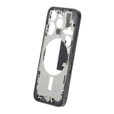 Mellomramme med smådeler for iPhone 15 Pro - Svart Titan OEM