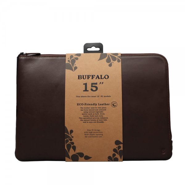 Buffalo Sleeve Laptop Case 15" Brun