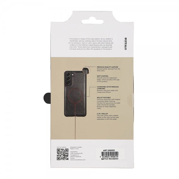 Buffalo Samsung Galaxy S21 FE Etui 2-in-1 Detachable Wallet Svart