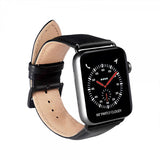 Buffalo Apple Watch 44/45/46mm/Apple Watch Ultra Armbånd Ekte Skinn Svart