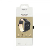 Buffalo Apple Watch 44/45/46mm/Apple Watch Ultra Armbånd Ekte Skinn Svart