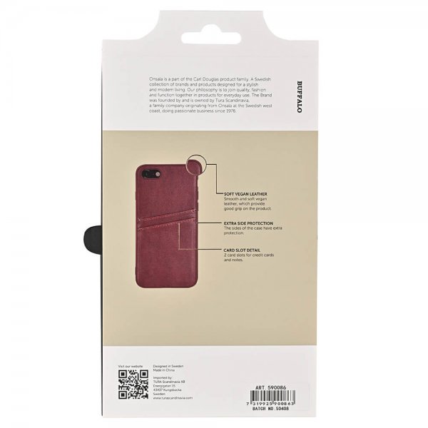 Buffalo iPhone 7/8/SE Deksel Backcover with Card Slots Brun