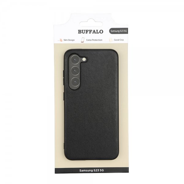 Buffalo Samsung Galaxy S23 Deksel PU Svart
