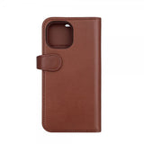 Buffalo iPhone 15 Etui 3 Kortlomme Avtakbart deksel MagSeries Brun