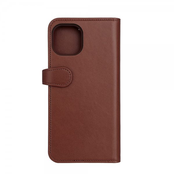Buffalo iPhone 15 Plus Etui 3 Kortlomme Avtakbart deksel MagSeries Brun