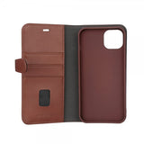 Buffalo iPhone 15 Plus Etui 3 Kortlomme Avtakbart deksel MagSeries Brun