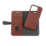 Buffalo iPhone 15 Pro Etui 3 Kortlomme Avtakbart deksel MagSeries Brun