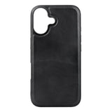 Buffalo iPhone 16 Deksel Ekte skinn MagSeries Svart