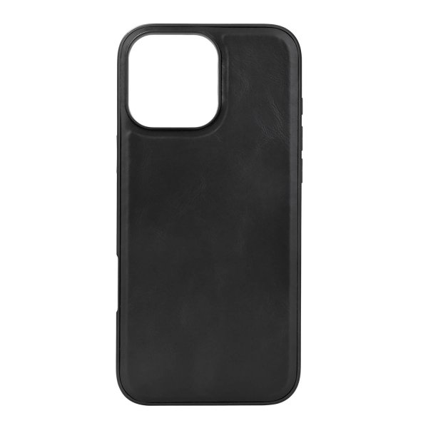 Buffalo iPhone 16 Pro Max Deksel Ekte skinn MagSeries Svart