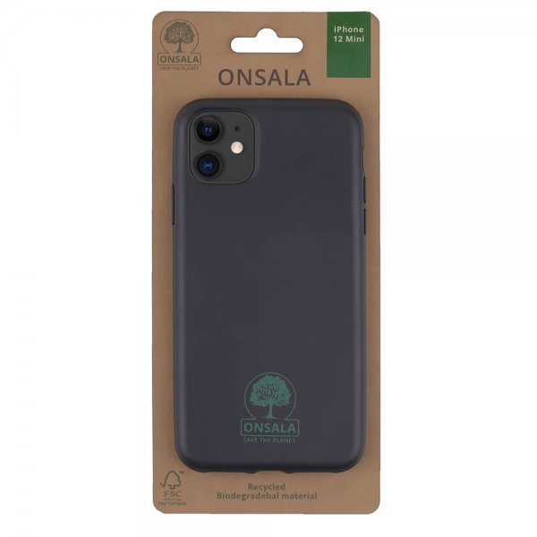 Onsala iPhone 12 Mini Deksel ECO Svart