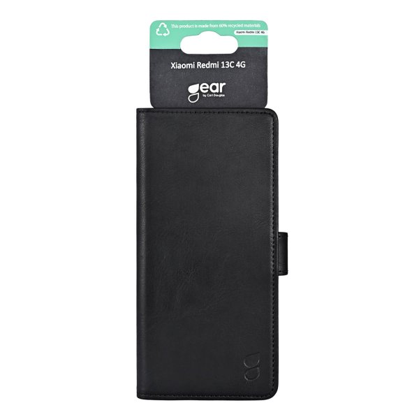 Gear Xiaomi Redmi 13C Etui 3 Kortlomme Svart
