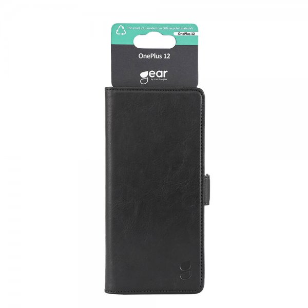 Gear OnePlus 12 Etui 3 Kortlomme  Svart