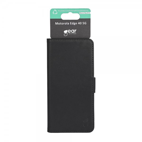 Gear Motorola Edge 40 Etui 3 Kortlomme  Svart