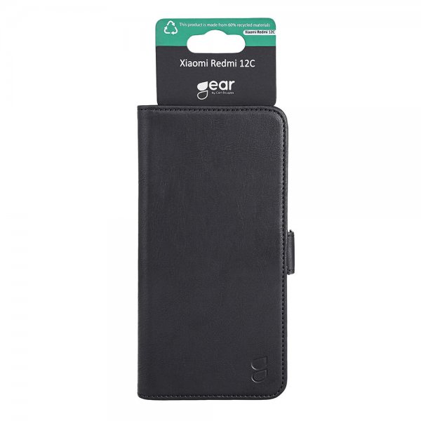 Gear Xiaomi Redmi 12C Etui 3 Kortlomme  Svart