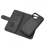 Gear iPhone 15 Etui 3 Kortlomme Avtakbart deksel MagSeries Svart