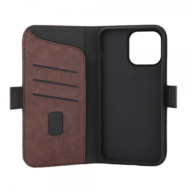 Gear iPhone 15 Pro Max Etui 3 Kortlomme MagSeries Brun