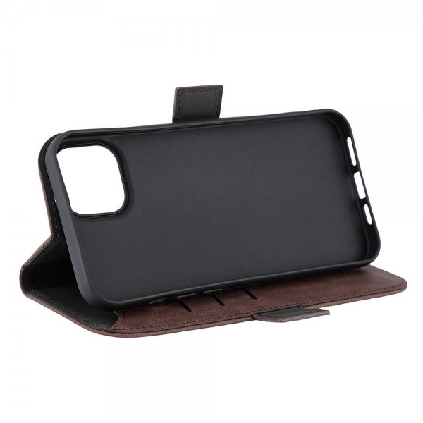 Gear iPhone 15 Plus Etui 3 Kortlomme MagSeries Brun