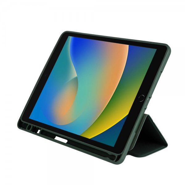 Gear iPad 10.2 (gen 7/8/9) Etui Trifold Stand Folio Grønn