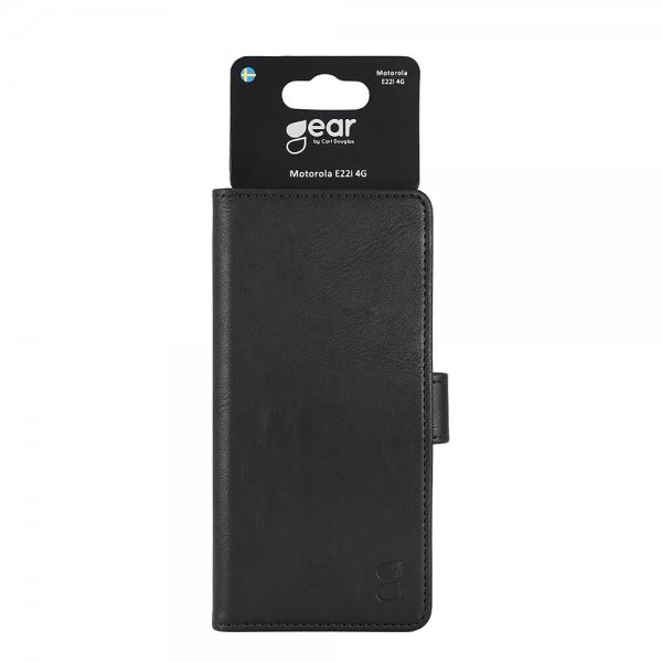 Gear Motorola Moto e22i Etui 3 Kortlomme  Svart