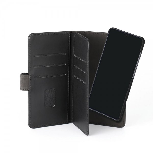 Gear Samsung Galaxy A41 Etui 7 Kortlomme Avtakbart deksel Svart