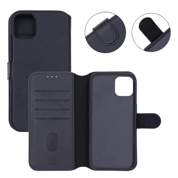 Rvelon iPhone 11 Etui Utbrettbar Kortlomme Blå