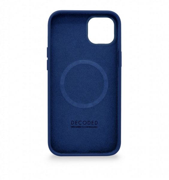 Decoded iPhone 14 Plus Deksel Silicone Backcover Navy Peony