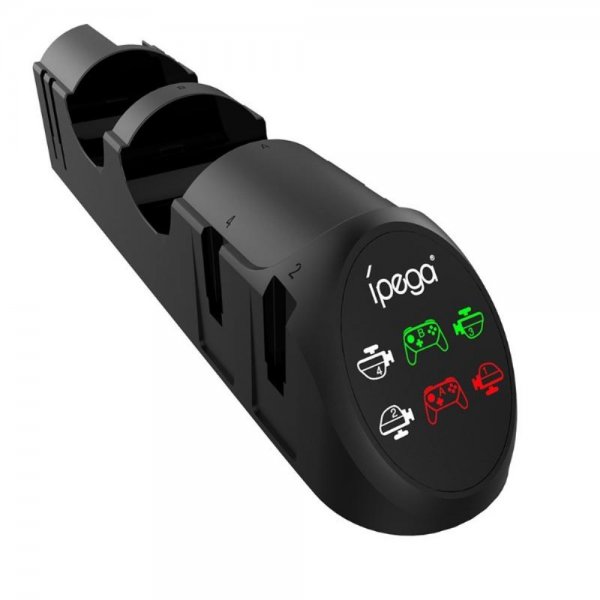 Ipega 6 i 1 ladestasjon for Nintendo Switch kontrollere