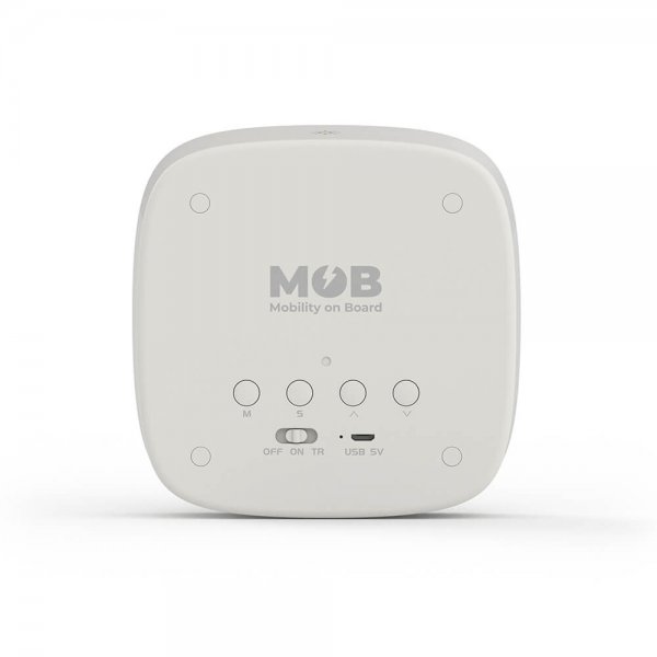 Mobility on Board Vekkerklokke med nattlys Billy Clock Grey