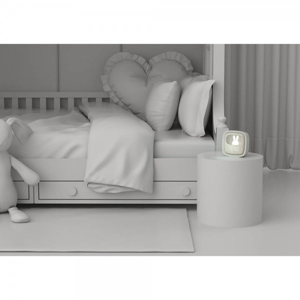 Mobility on Board Vekkerklokke med nattlys Billy Clock Grey