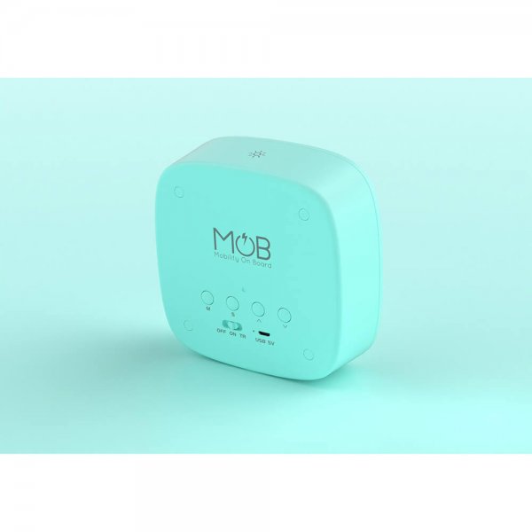 Mobility on Board Vekkerklokke med nattlys Billy Clock Mint Green