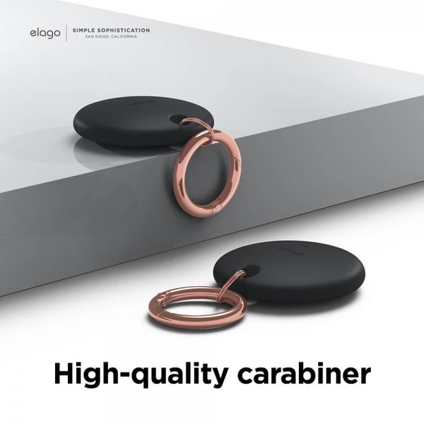 Elago Etui med nøkkelring for AirTag Svart