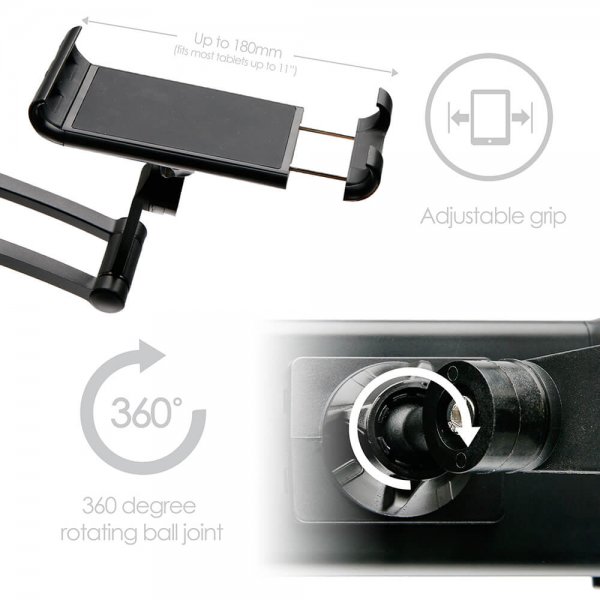 desire2 Tablett og mobilholder 2i1 Bordstativ og Veggmontert