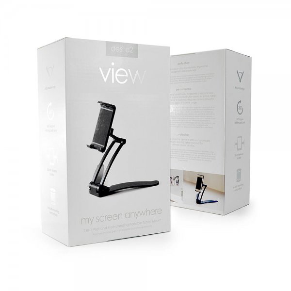 desire2 Tablett og mobilholder 2i1 Bordstativ og Veggmontert