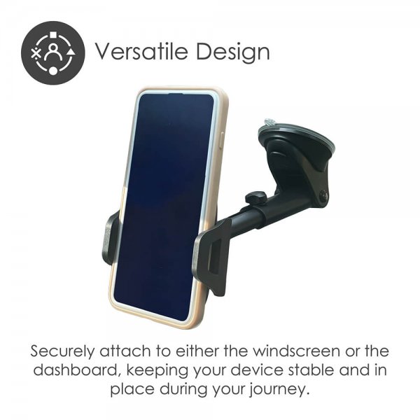 desire2 Telefonholder med sugekoppfeste Uttrekkbar arm