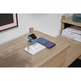 Zens Dual+Watch Aluminium Trådløs Charger Hvit