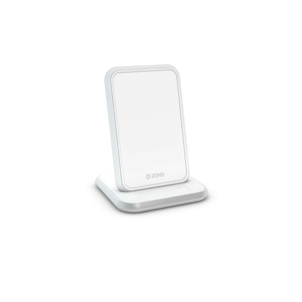 Zens Stand Aluminium Trådløs Charger Hvit