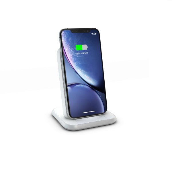 Zens Stand Aluminium Trådløs Charger Hvit