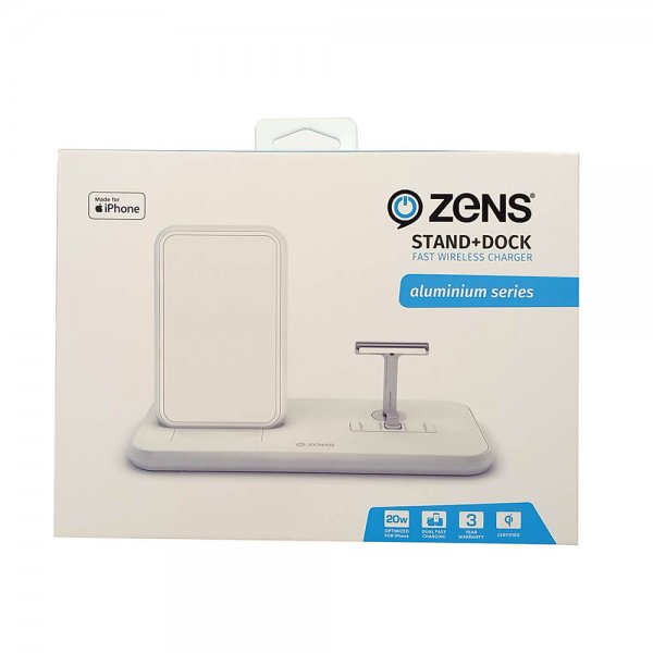 Zens Stand + Dock Aluminium Trådløs Charger