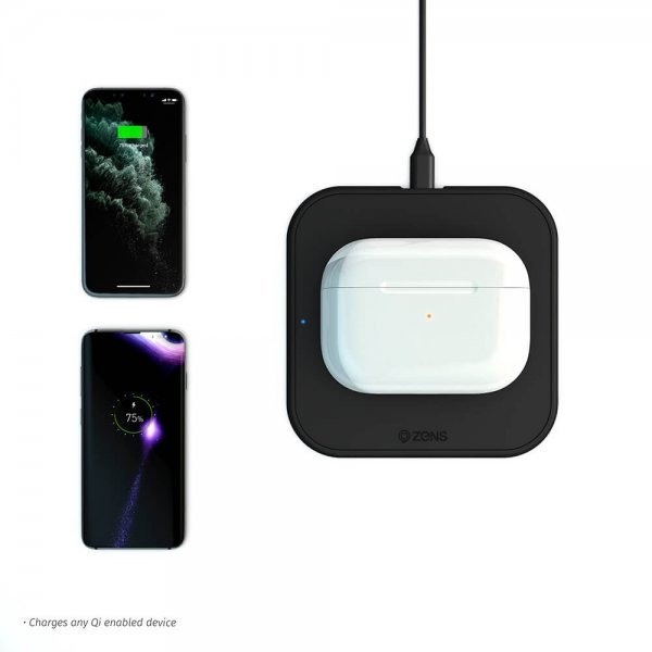 Zens Single Fast Trådløs Charger Slim-line