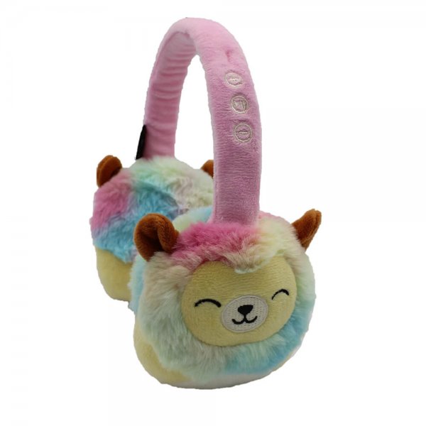 Squishmallows Hodetelefoner Plush Bluetooth Headphones Leonard the Lion
