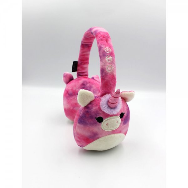 Squishmallows Hodetelefoner Plush Bluetooth Headphones Lola the Unicorn