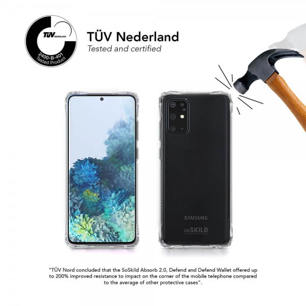 SoSkild Samsung Galaxy A72 Deksel Absorb 2.0 Transparent