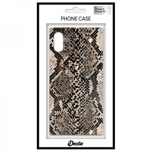 iDecoz iPhone X/Xs Deksel Square Case Python